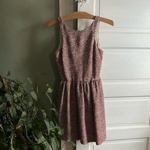 Zara Sleeveless Embroidered Dot Cocktail Dress